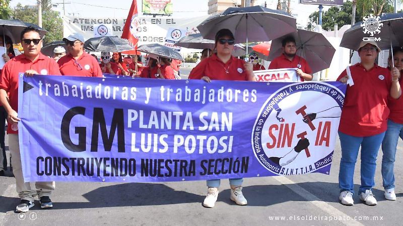 Exige Sinttia jornada laboral de 40 horas durante marcha del Día del Trabajo